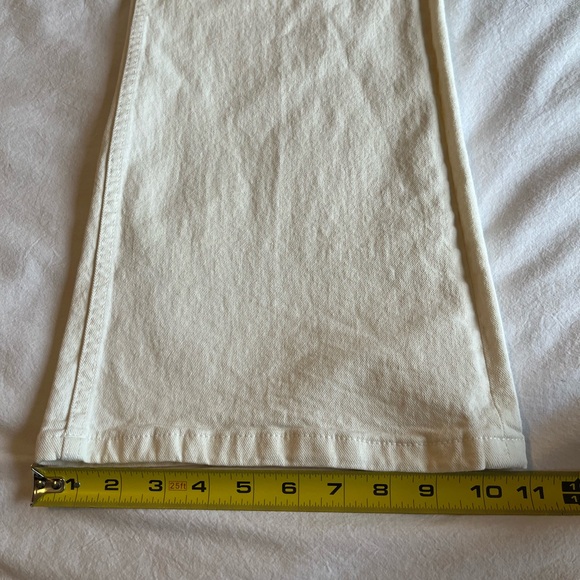 Maje High-Waisted Wide-Leg Jeans White, US 6 - Picture 11 of 16